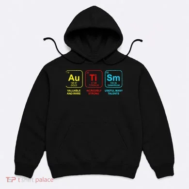Autism Elements Periodic Table Awareness ASD Hoodie