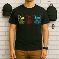 Autism Elements Periodic Table Awareness ASD T-Shirt thumb 6