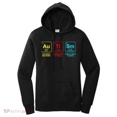 Autism Elements Periodic Table Awareness ASD Women's Hoodie