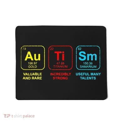 Autism Elements Periodic Table Awareness ASD Mousepad