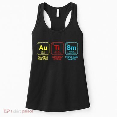 Autism Elements Periodic Table Awareness ASD Women's Tank Top