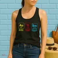 Autism Elements Periodic Table Awareness ASD Women's Tank Top thumb 2