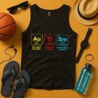 Autism Elements Periodic Table Awareness ASD Tank Top thumb 4
