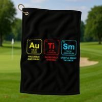 Autism Elements Periodic Table Awareness ASD Golf Towel thumb 1