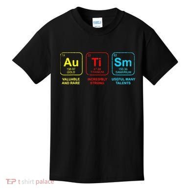 Autism Elements Periodic Table Awareness ASD Kids T-Shirt