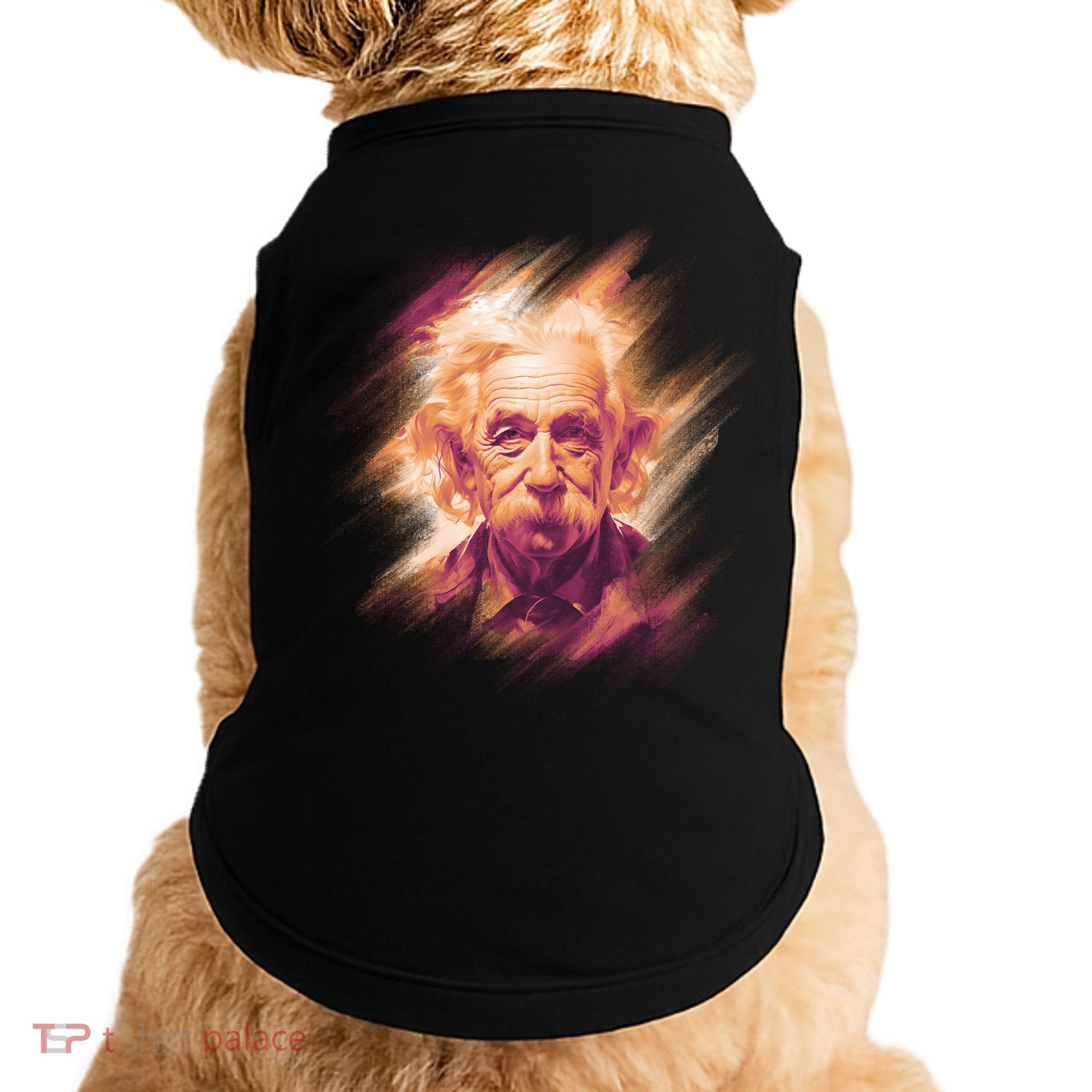 Albert Einstein Portrait Doggie Tank