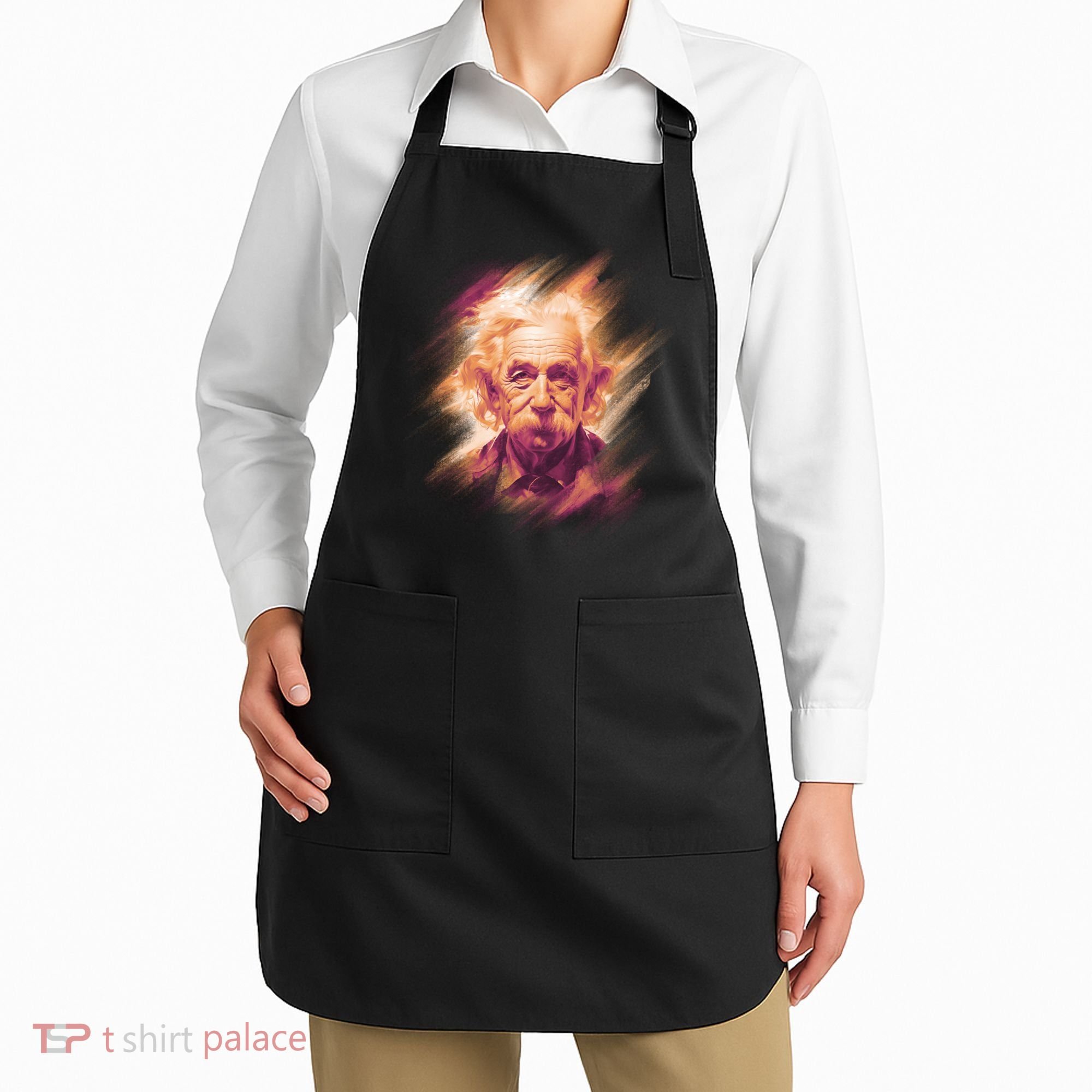 Albert Einstein Portrait Apron