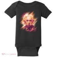 Albert Einstein Portrait Baby Bodysuit thumb 0