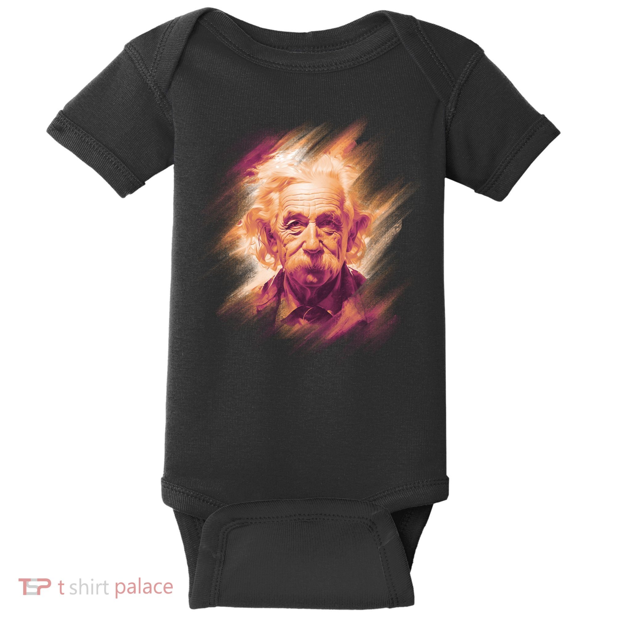Albert Einstein Portrait Baby Bodysuit