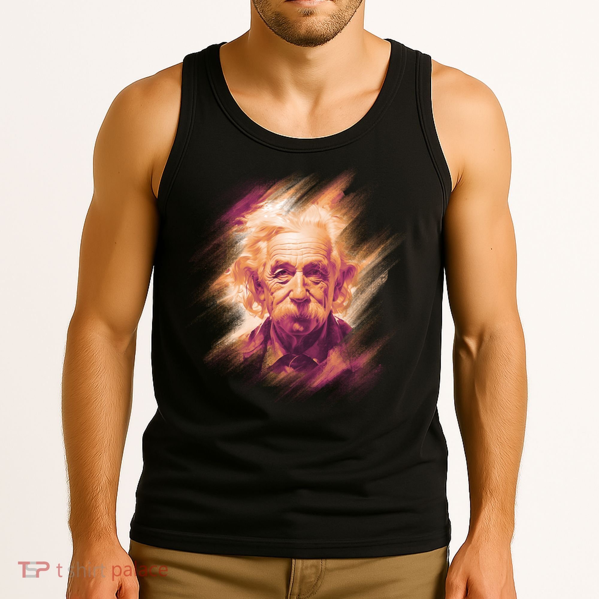 Albert Einstein Portrait Tank Top
