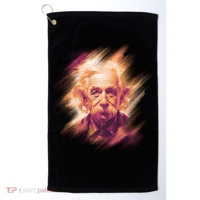 Albert Einstein Portrait Golf Towel