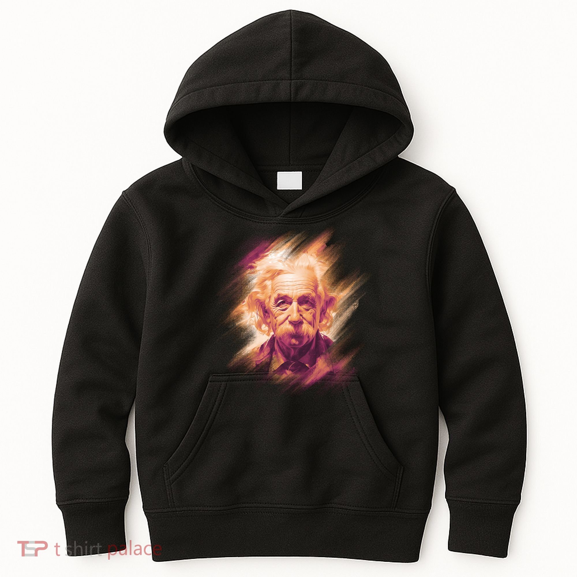 Albert Einstein Portrait Kids Hoodie