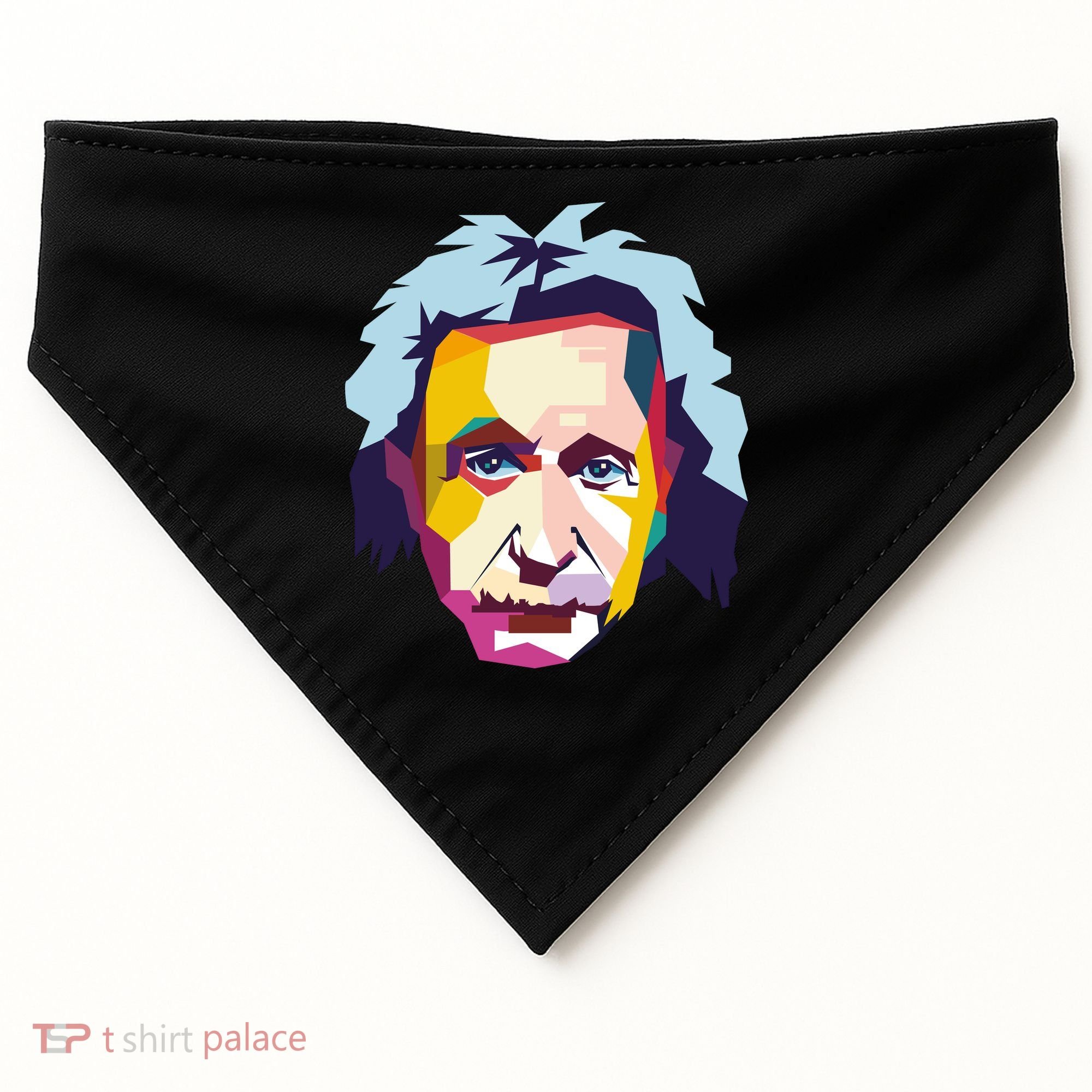 Albert Einstein Pop Art USA-Made Doggie Bandana
