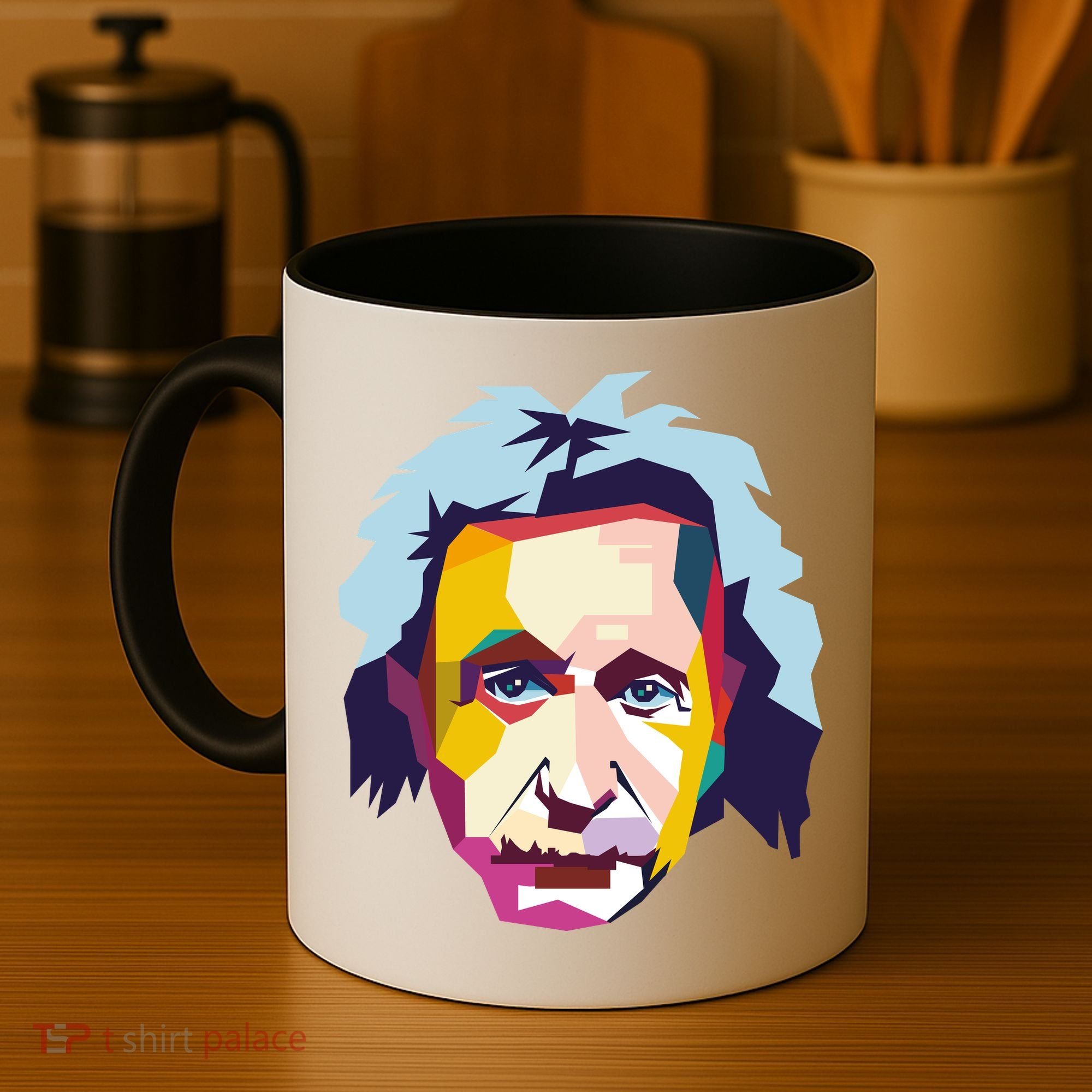 Albert Einstein Pop Art Coffee Mug