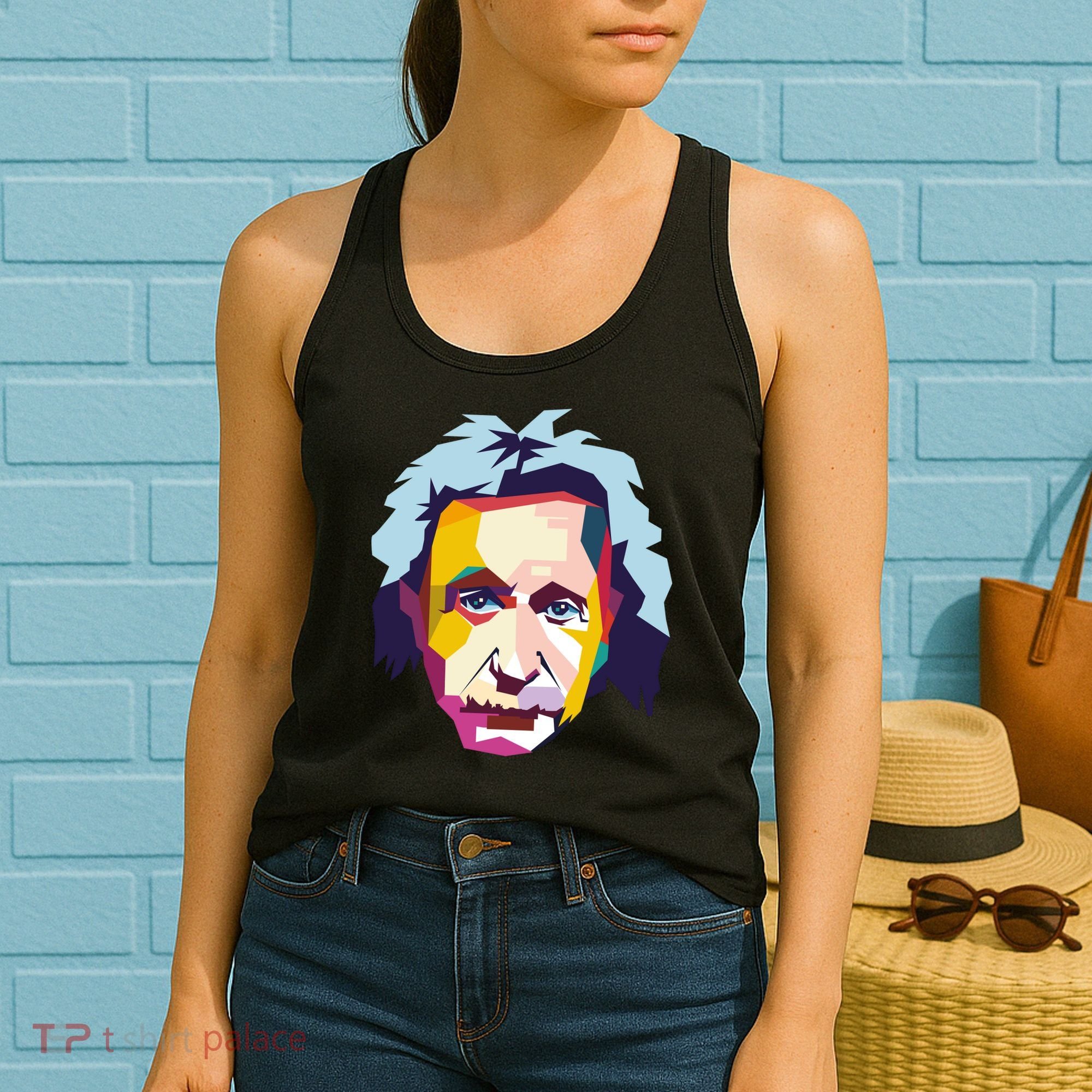 Albert Einstein Pop Art Women's Tank Top