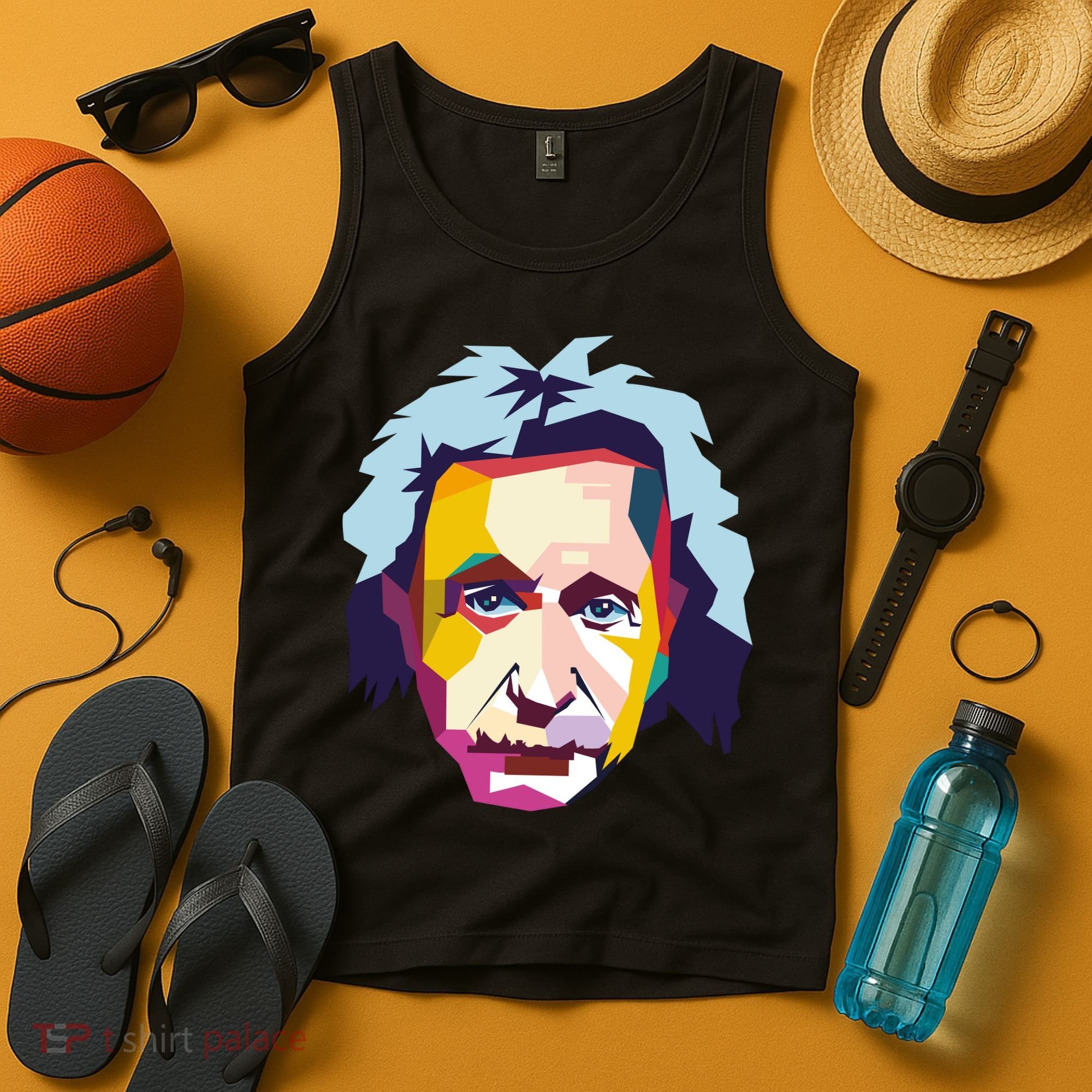 Albert Einstein Pop Art Tank Top