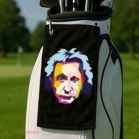 Albert Einstein Pop Art Golf Towel thumb 2