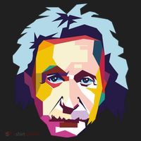 Albert Einstein Pop Art Golf Towel thumb 3