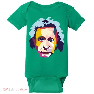 Albert Einstein Pop Art Baby Bodysuit