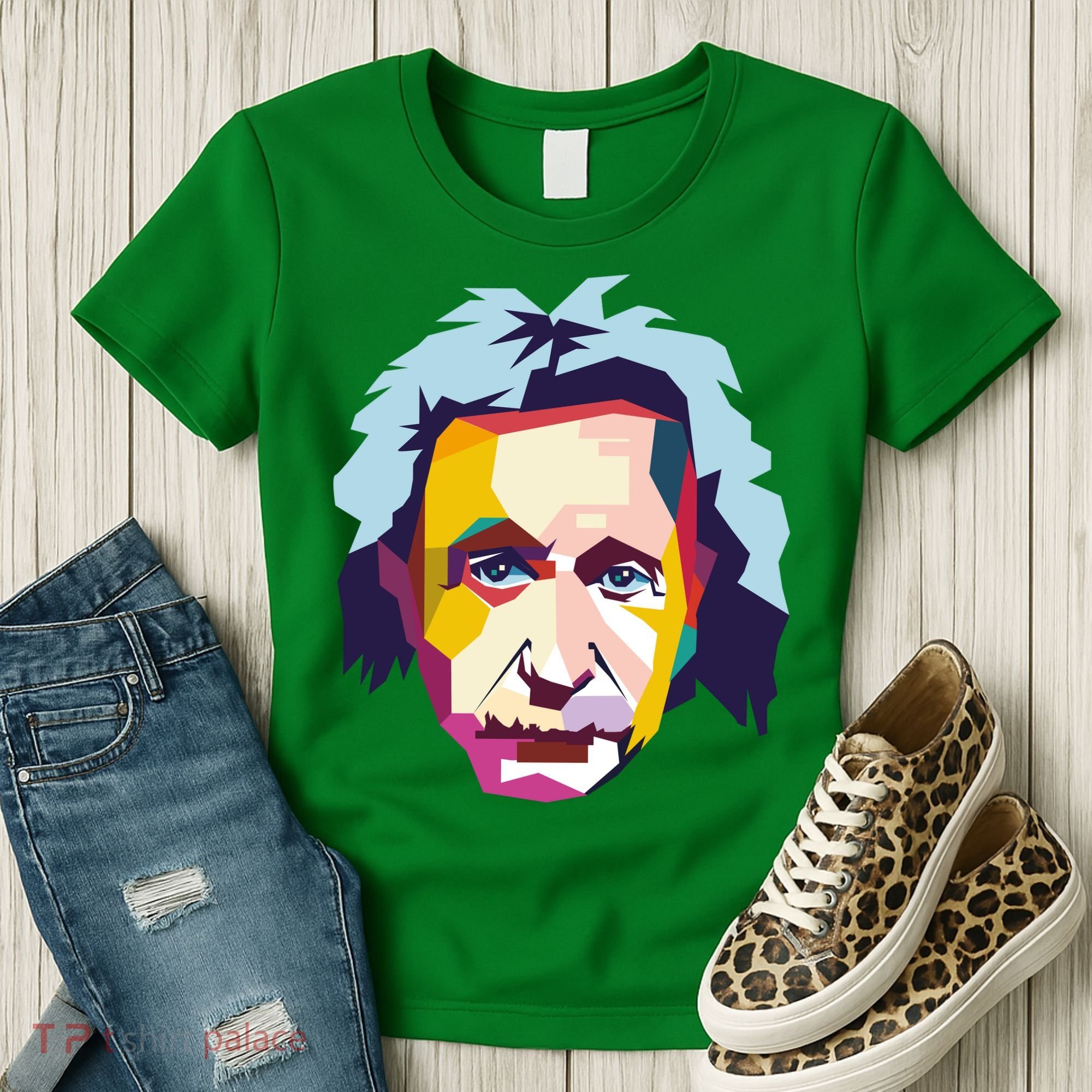 Albert Einstein Pop Art Women's T-Shirt