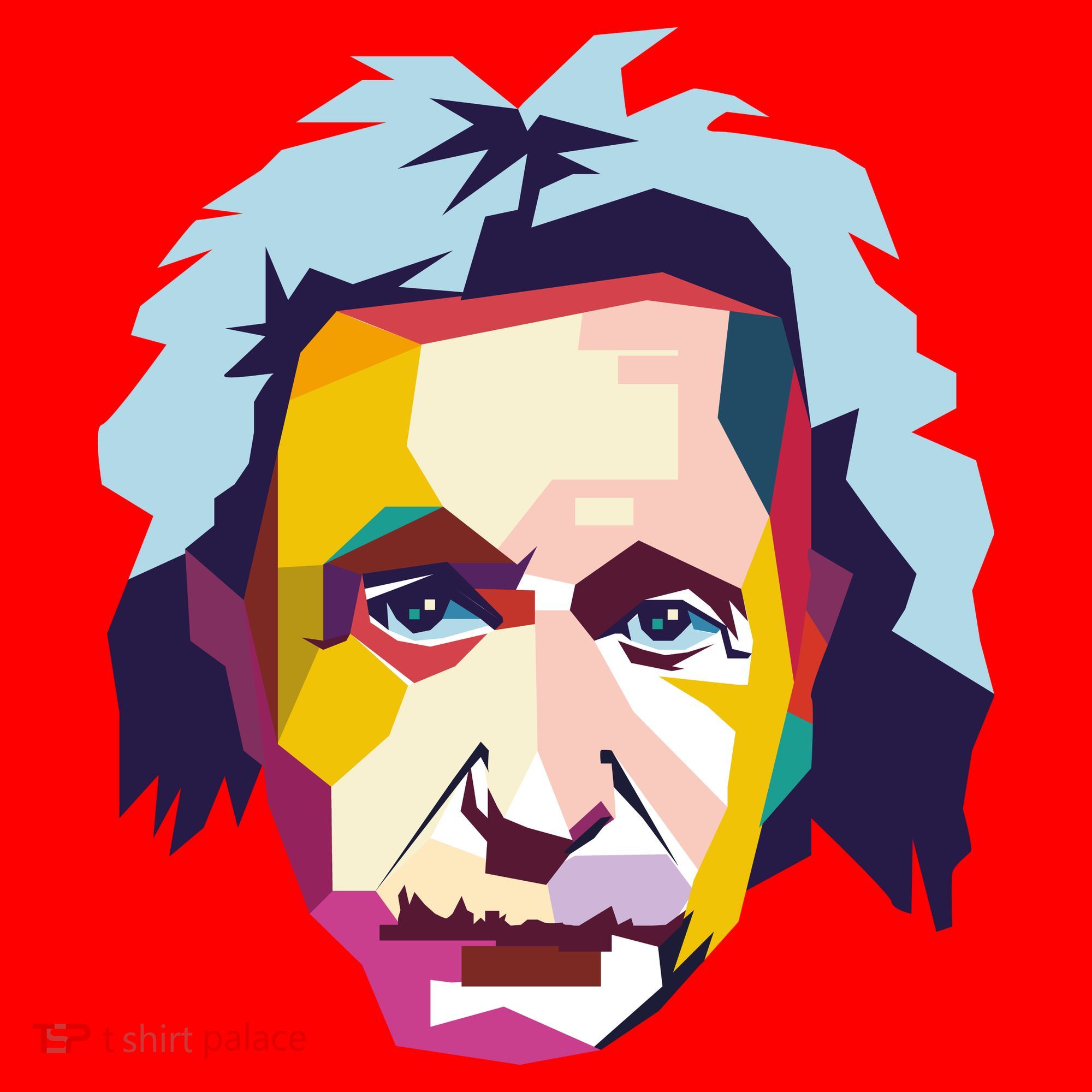Albert Einstein Pop Art Santa Hat