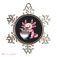 Axolotl Eating Ramen Lover Kawaii Axolotl Ornament thumb 0