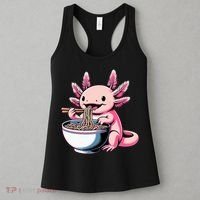 Axolotl Eating Ramen Lover Kawaii Axolotl Women's Tank Top thumb 3