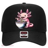 Axolotl Eating Ramen Lover Kawaii Axolotl Hat thumb 0