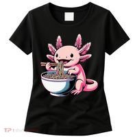 Axolotl Eating Ramen Lover Kawaii Axolotl Women's T-Shirt thumb 0