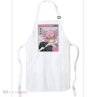 Axolotl Eating Ra Kanagawa Wave Kawaii Japan Vaporwave  Apron thumb 0