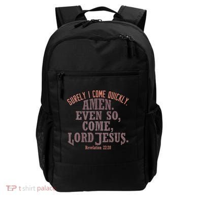 A Even So Come LORD Jesus Revelation Second Coming KJV Backpack