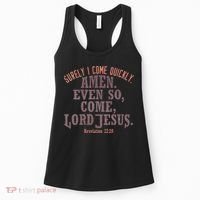A Even So Come LORD Jesus Revelation Second Coming KJV Women's Tank Top thumb 0