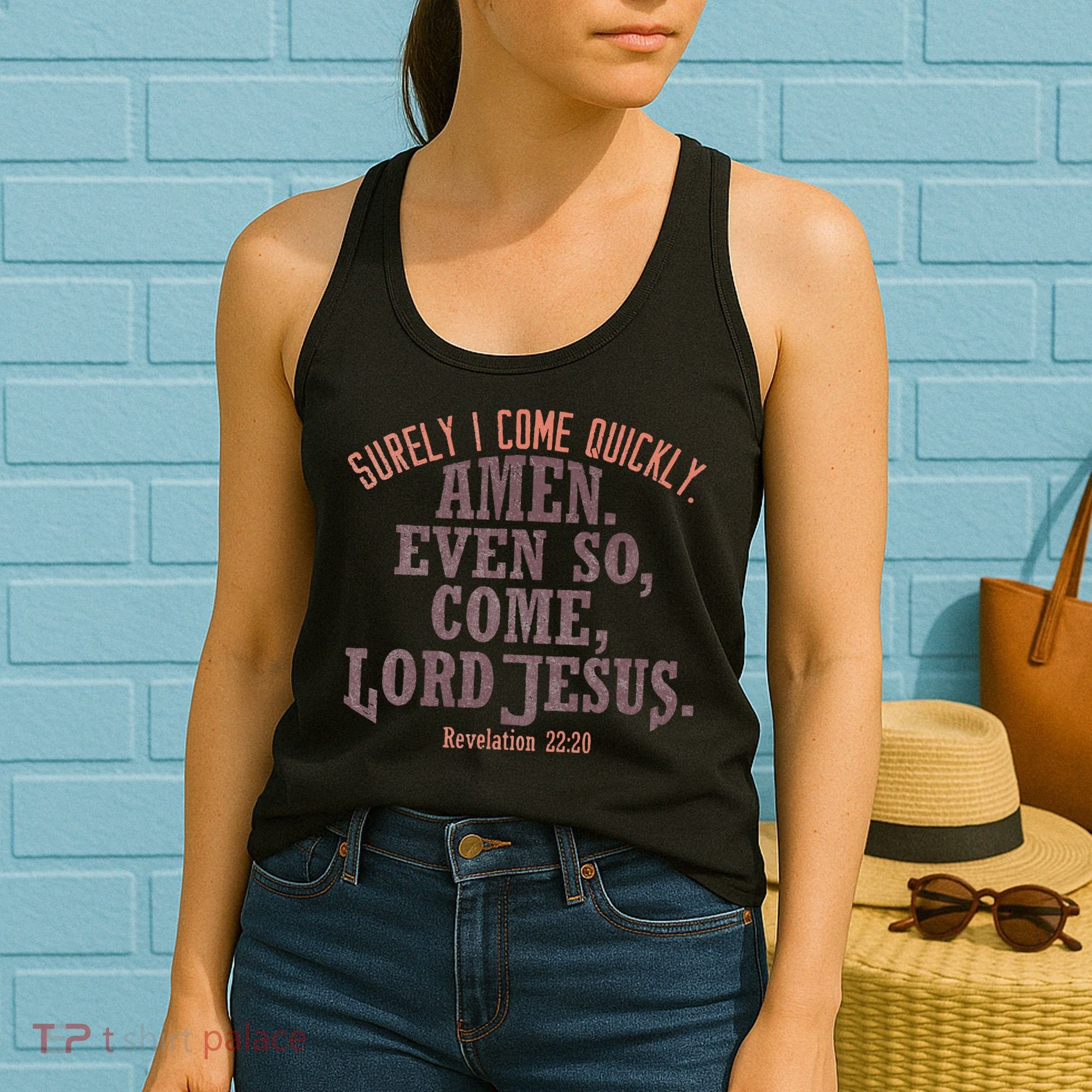 A Even So Come LORD Jesus Revelation Second Coming KJV Women's Tank Top