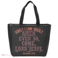 A Even So Come LORD Jesus Revelation Second Coming KJV Tote Bag thumb 0