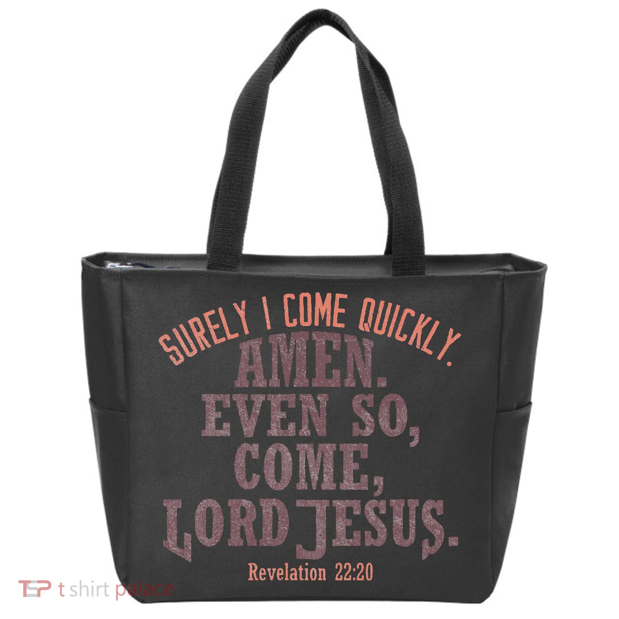 A Even So Come LORD Jesus Revelation Second Coming KJV Tote Bag