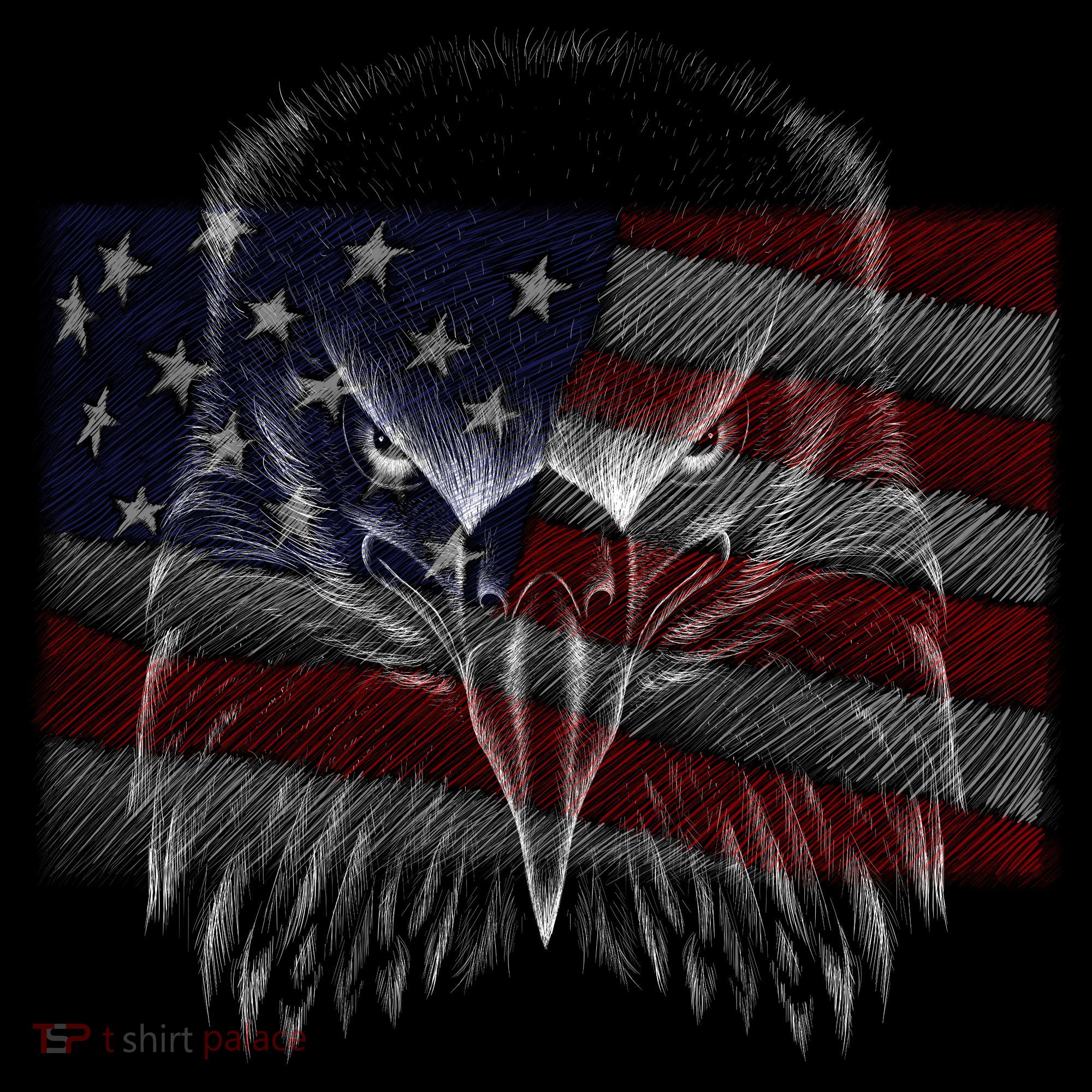 American Eagle Sketch Art Backpack