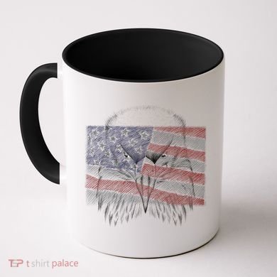 American Eagle Sketch Art Coffee Mug