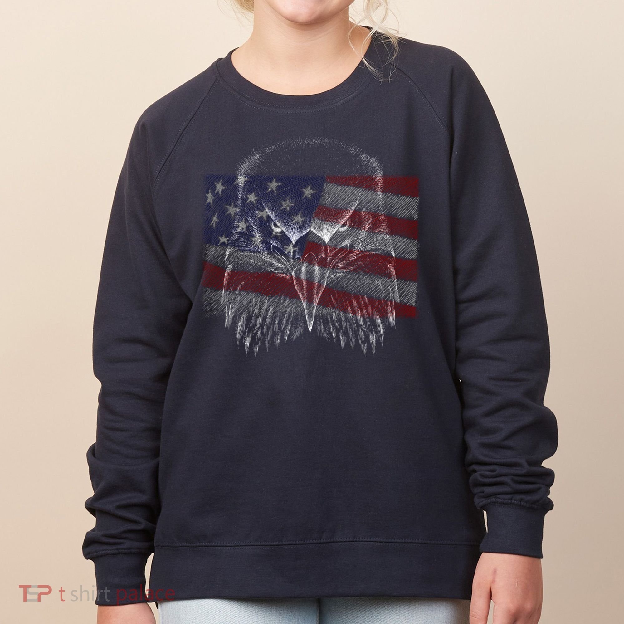 American Eagle Sketch Art Women's Sweatshirt
