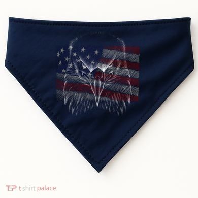 American Eagle Sketch Art USA-Made Doggie Bandana