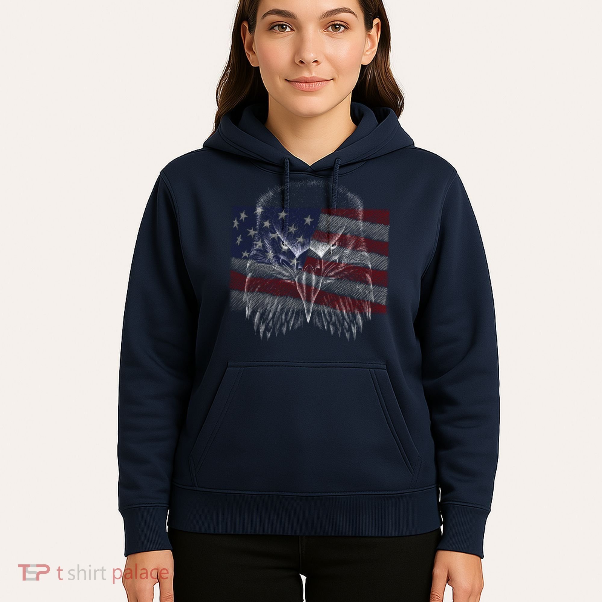 American Eagle Sketch Art Hoodie