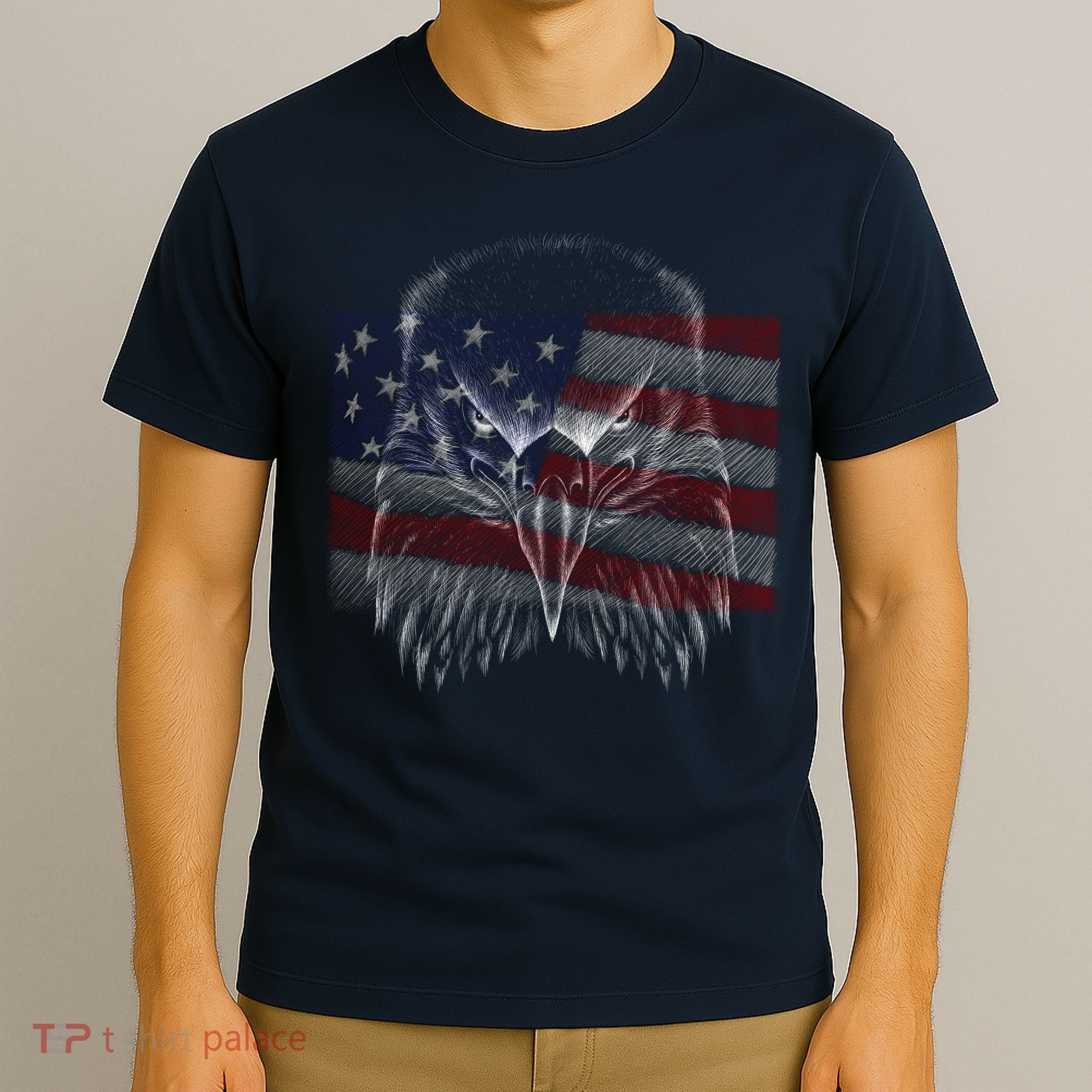 American Eagle Sketch Art T-Shirt