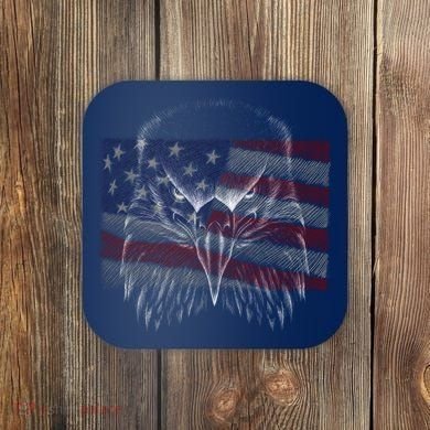 American Eagle Sketch Art Coaster