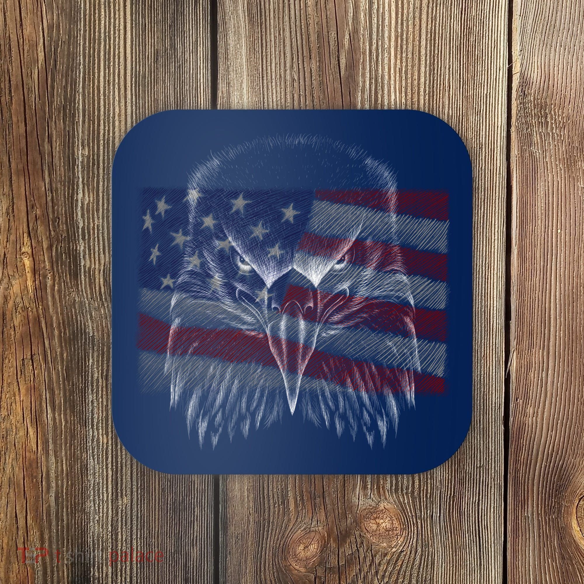 American Eagle Sketch Art Coaster