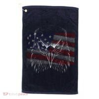 American Eagle Sketch Art Golf Towel thumb 0