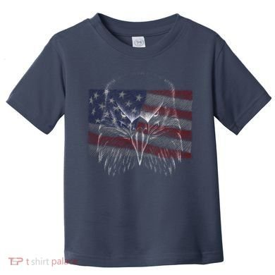 American Eagle Sketch Art Toddler T-Shirt
