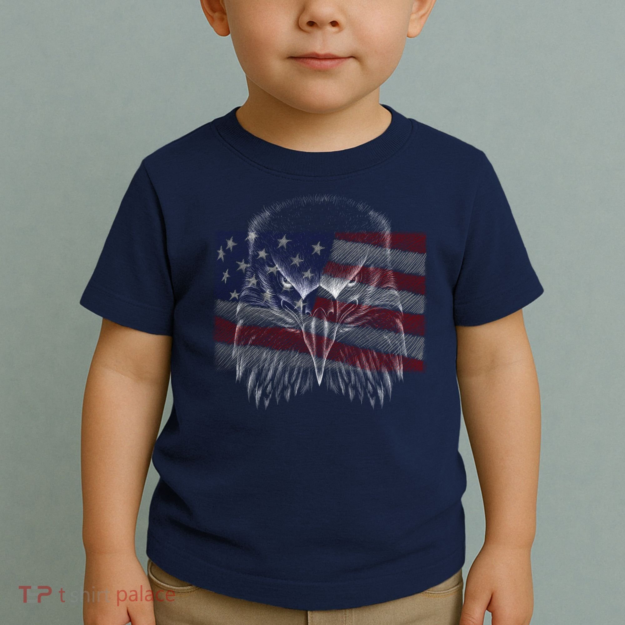 American Eagle Sketch Art Toddler T-Shirt
