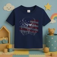 American Eagle Sketch Art Toddler T-Shirt thumb 3