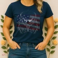 American Eagle Sketch Art Women's T-Shirt thumb 2