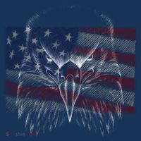 American Eagle Sketch Art Kids T-Shirt thumb 4