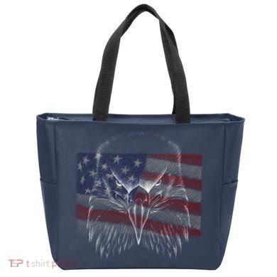 American Eagle Sketch Art Tote Bag